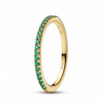 PANDORA Anillo con Cristales Verde Oceáno 162999C03