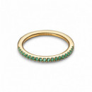 PANDORA Anillo con Cristales Verde Oceáno 162999C03