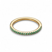 PANDORA Anillo con Cristales Verde Oceáno 162999C03