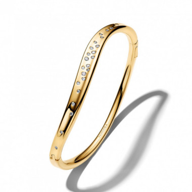 PANDORA Brazalete Chapado en Oro con Circonita C&uacute;bica 564655C01
