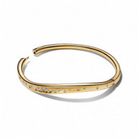 PANDORA Brazalete Chapado en Oro con Circonita Cúbica 564655C01