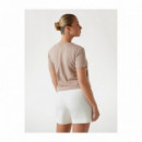 Guess Athleisure Camiseta logotipo frontal V2YI07 K8HM0-G4Q9