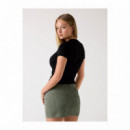 Guess  Camiseta elástica con logo triángulo W2YI44 J1314-JBLK