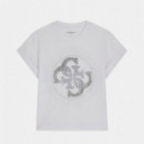 Guess  Camiseta con logo de pedrería W6YI18 K4331-G011