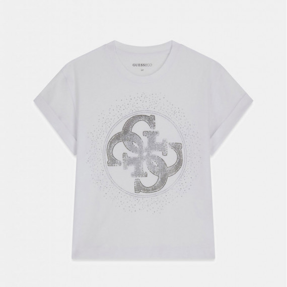 Guess  Camiseta con logo de pedrería W6YI18 K4331-G011
