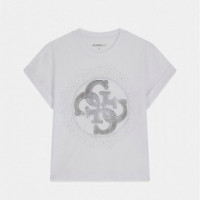 Guess  Camiseta con Logo de Pedrería W6YI18 K4331-G011  GUESS..