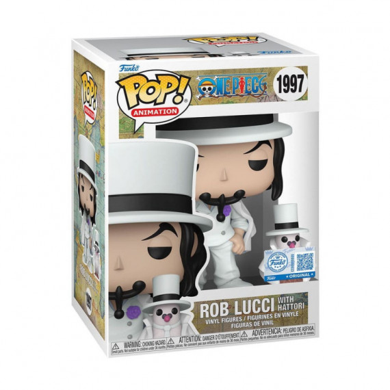 FUNKO Pop Rob Lucci con Hattori One Piece Exclusivo 1997