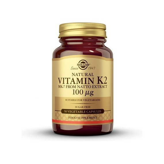 Vitamina K2 100 Mcg 50 Capsulas SOLGAR