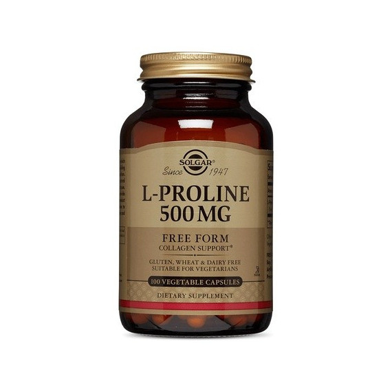 L-prolina 500 Mg 100 Capsulas SOLGAR