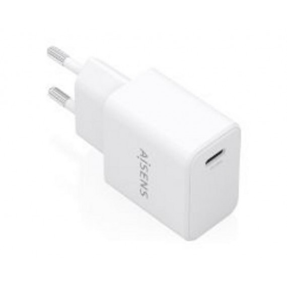 Cargador de Pared AISENS Gan 20W Pd 3.0 Qc 3.0 1XUSB-C Blanco (A110-1023)