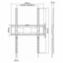 Soporte Plano REFLECTA 23167 para TV 37-75 Pulgadas, Max. 75 Kg