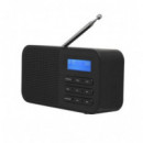 Radio Despertador DENVER DAB-42, Color Negro