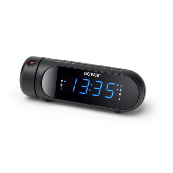 Radio Despertador DENVER CPR-700 con Función Snooze y Temporizador, Negro