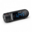 Radio Despertador DENVER CPR-700 con Función Snooze y Temporizador, Negro