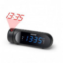 Radio Despertador DENVER CPR-700 con Función Snooze y Temporizador, Negro