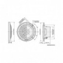 PIONEER TS-MR1600 - Altavoces Marinos, Dos Vías, Diámetro 16 Cm, Potencia 100W