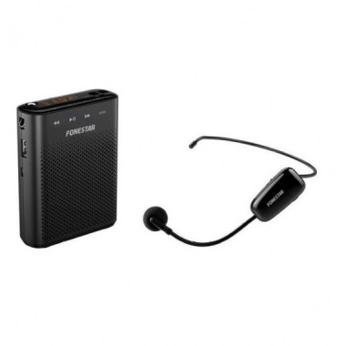 Altavoz Amplificador FONESTAR ALTA-VOZ-W30 Micr&oacute;fono Uhf 30W Usb/microsd Negro