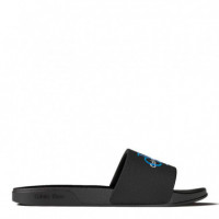 Chanclas Contorneadas de Lona con Logo  CALVIN KLEIN