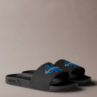 Chanclas Contorneadas de Lona con Logo  CALVIN KLEIN