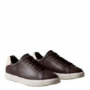 Zapatillas de Piel con Logo Distintivo  CALVIN KLEIN