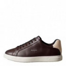 Zapatillas de Piel con Logo Distintivo  CALVIN KLEIN