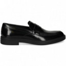Mocasin Antifaz Piel Negro  HUGO BOSS