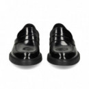 Mocasin Antifaz Piel Negro  HUGO BOSS