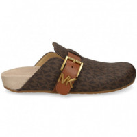 Zueco Piel Logo Moka  MICHAEL KORS