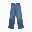 Pantalones Mujer Pantalón ESE O ESE Cooper Wide Medium Blue