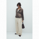 Pantalones Mujer Pantalón ESE O ESE Scott Piedra