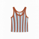 Camisetas Mujer Top ESE O ESE Sunset Caramel Stripes
