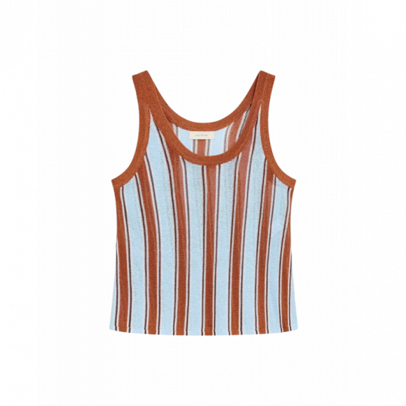 Camisetas Mujer Top ESE O ESE Sunset Caramel Stripes
