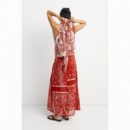 Camisetas Mujer Top ESE O ESE Pisa Burgundy Paisley