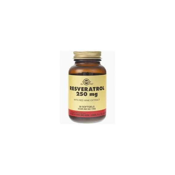 Resveratrol 250MG 30 Caps. SOLGAR