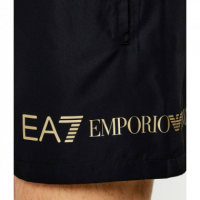 Bañador EA7 Emporio Armani Negro Logotipo Dorado  ARMANI EXCHANGE
