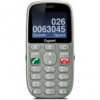 GIGASET Telefono Movil Basico GL390 con Teclas Grandes, Dual Sim, Boton Sos, Linterna Gris