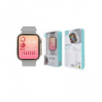 IKREA Reloj Smartwatch WR9096 Llamada/nfc/podometro Gris