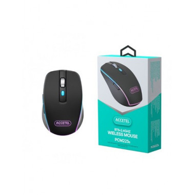 ACCETEL Raton Inalambrico BLUETOOTH PCM223B Negro