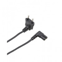 EUROCONNEX Cable Alimentacion Tipo 8 Acodado Iec C7 1.5MTRS Negro 0398N