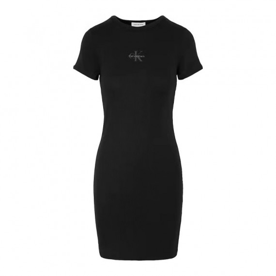 Vestido Monologo 2X2 Baby Rib Mini  CALVIN KLEIN