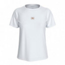 Camiseta de algodón suave con insignia