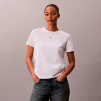 Camiseta de Algodón Suave con Insignia  CALVIN KLEIN