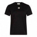 Camiseta de algodón suave con insignia