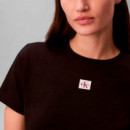 Camiseta de algodón suave con insignia