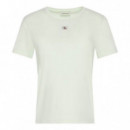 Camiseta de algodón suave con insignia