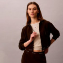 Sudadera Cropped con Capucha, Cremallera y Logo  CALVIN KLEIN