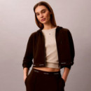 Sudadera Cropped con Capucha, Cremallera y Logo  CALVIN KLEIN