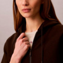 Sudadera Cropped con Capucha, Cremallera y Logo  CALVIN KLEIN