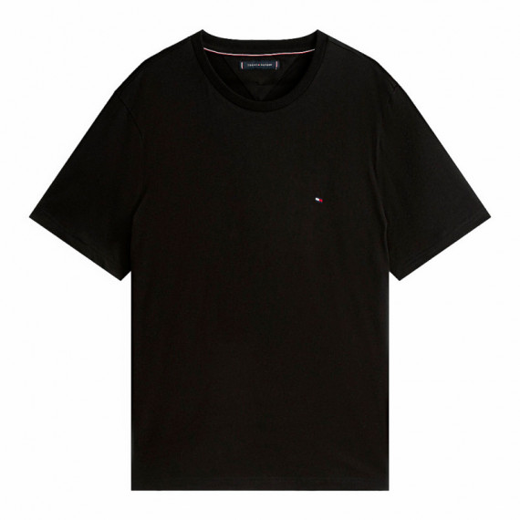 Camiseta de cuello redondo con logo bordado