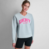 Sudadera Puff Varsity Logo  DKNY